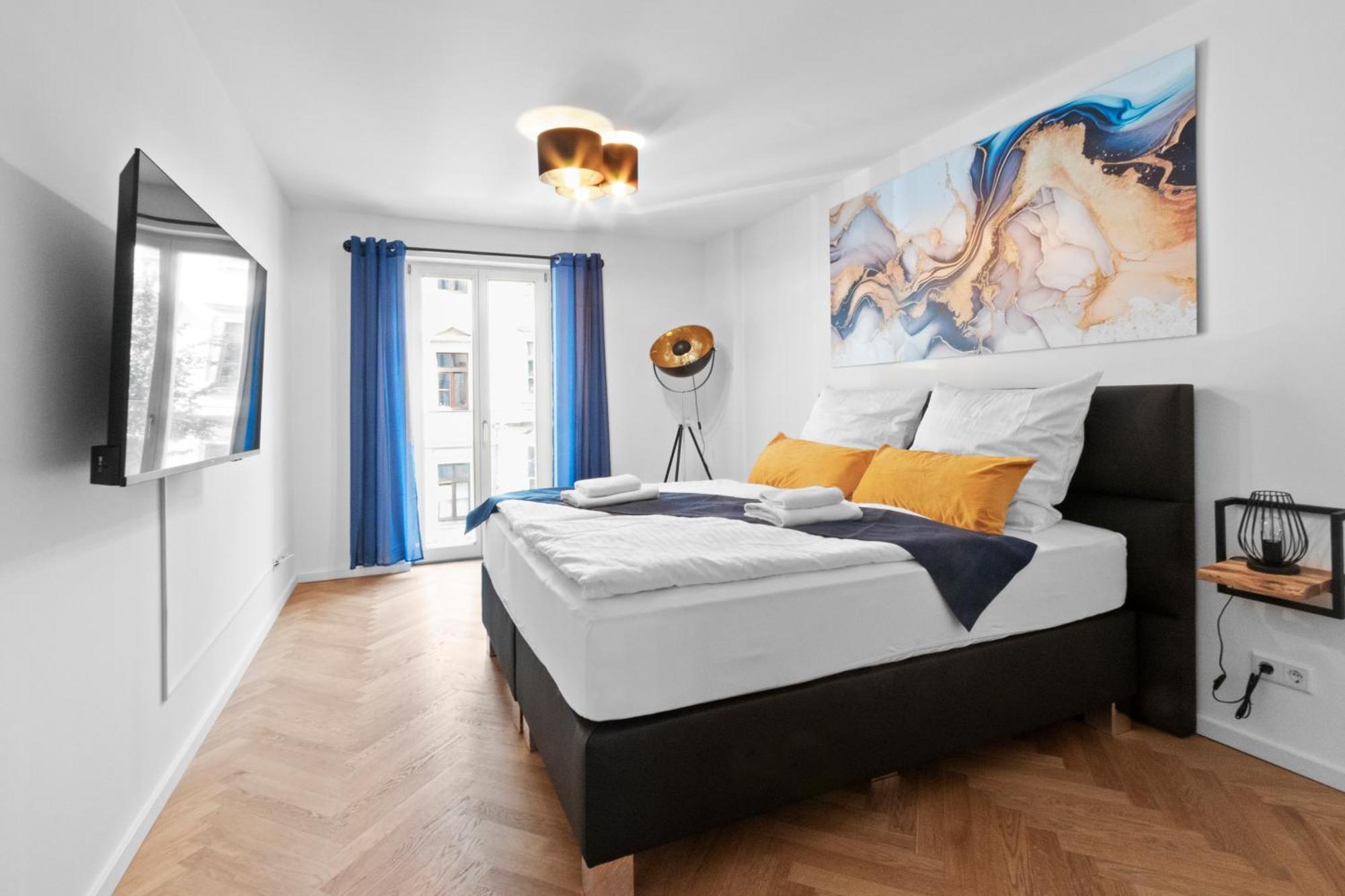 Luxus Im Zentrum Fuer 6 Personen! 3 Zimmer, Balkon, Wlan, Parkplatz Apartment Dresden